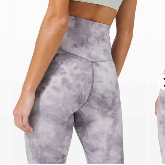 Lululemon Align 21” Cross Waist Diamond Stargaze Pitch Gray 8 - Picture 2 of 12
